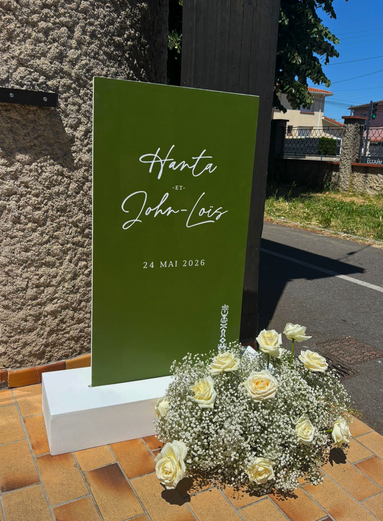Panneau de bienvenue